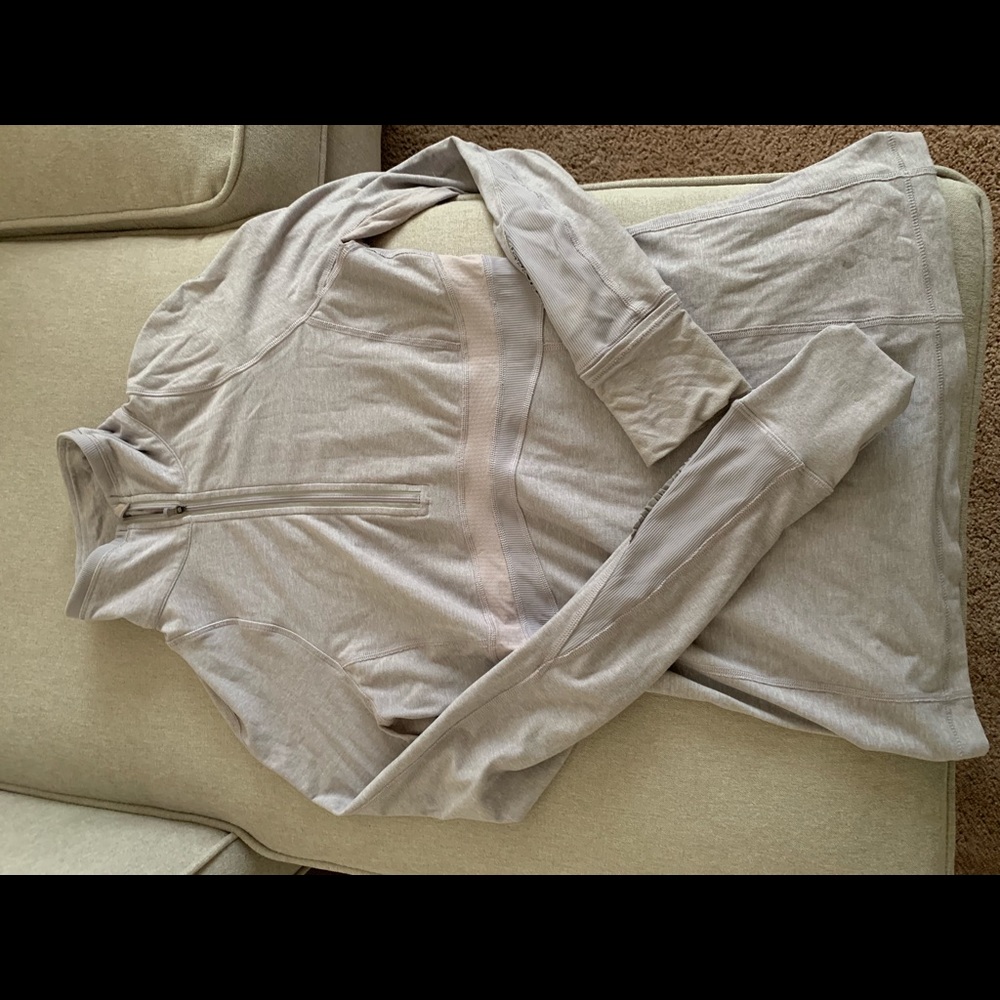 Lululemon Lilac size 6 Half Zip Running Jacket